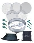 Hipulx 5-IN-1 Soil Sifter Set With Replaceable Stainless Steel Mesh Screen .... Fixed Price $38.95.
