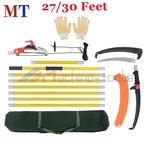 27/30 Feet Manual Pole Saw Extendable Tree Pruner Blade And Scissors Set Garden. Fixed Price $81.78.