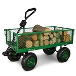 Heavy Duty 600LBS Mesh Steel Garden Cart Folding Utility Wagon Green 4X10IN. Fixed Price $166.77.