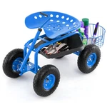 Costway Extendable Handle Garden Cart Rolling Wagon Scooter-blue Color:. Fixed Price $226.43.