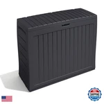 Keter Marvel 270L Outdoor 65 Recycled Garden Furniture Storage Graphite Wood. Fixed Price $116.78.