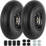 4.00-6 Flat-free And Wheel, 13" Wheelbarrow Wheels Tires With Black. Fixed Price $56.16.