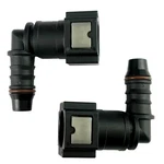 Fuel Line Quick Connector Bundy Female Barb Elbow Straight For 5/16 Steel .... Fixed Price $18.08.