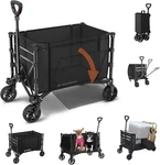 3 In 1 Collapsible Wagon Converts To Bench, 220LBS Foldable Cart With Whee. Fixed Price $47.99.