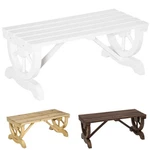 Outsunny 2-PERSON Wood Outdoor Garden Bench W/ Wagon Wheel Leg Design. Fixed Price $86.99.