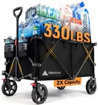 Hikenture Collapsible 330LBS Capacity, 200L Extra Large Wagons Carts Folda. Fixed Price $134.55.