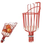 Home-x Fruit Picker Basket Sturdy Tree Tool With Adjustable Knob Red. Fixed Price $26.99.