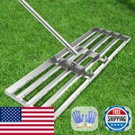 Dremmt Lawn Leveling Rake 30X10 Inch Professional-grade Leveler Tool. Fixed Price $94.47.