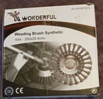 Wonderful Derusting Weeding Brush Synthetic Size 250 X 25.4MM ART.YKY0011213 10". Fixed Price $31.99.