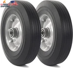Ar-pro (2-PACK) 10" X 2.5" Solid Rubber Replacement Tires Flat-free. Fixed Price $49.37.
