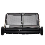 Vevor 42 Inch Lawn Sweeper Tow Behind, 12 Cu.ft. Large Pull Grass. Fixed Price $378.51.