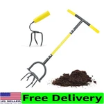 Alloy Steel Garden Tiller Combo For Flower Boxes And Raised Beds - 37 Inch. Fixed Price $68.97.