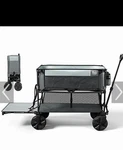 Nwt New Timber Ridge 400L Double Decker Folding Heavy Duty Gray Wagon TR-21823-1. Fixed Price $139.00.