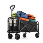 Pasamic Collapsible Wagon 220 Lbs, Heavy Duty Carts Foldable, Black. Fixed Price $51.46.