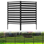 Outdoor Privacy Fence Screen 2 Panels, 54.5" H 39.4" W Metal Air Conditio. Fixed Price $158.92.