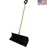 Bigfoot 25-INCH Coated Steel Snow Pusher Shovel Effortless Clearing. Fixed Price $71.09.
