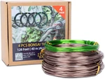 Bonsai Training Wire Set 4 Rolls 128FT Aluminum 1.0-2.0MM Rust Resistant. Fixed Price $20.23.