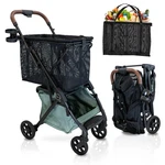 Strolee Personal Luxury Folding Shopping Cart Premium Wheels Ultra. Fixed Price $286.40.