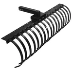 Heavy Duty 49 Rock Rake, 3 Point Fit 2" Receiver Compact Tractor Landscape. Fixed Price $145.91.