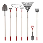 Gardenall 7-PIECE Shovels Rakes Hoe Set Tools Gifts For Women Long Woo.... Fixed Price $211.78.