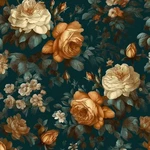 Fvlow Glowing Floral Peel And Stick Wallpaper Vintage 17.4" X 118", Green. Fixed Price $33.92.