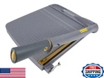 Westcott Titanium Bonded Plastic Guillotine Paper Trimmer, 12". Fixed Price $106.03.