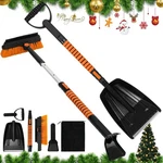 5-IN-1 Extendable Snow Shovel And Ice Scraper For Car, 31"-40" Brush With. Fixed Price $64.30.
