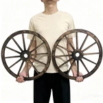 Linsuo 20" Wood Wagon Wheels Decor - Western Party, Bar, Garage, Garden, Studio. Fixed Price $59.92.