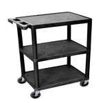 Luxor Multipurpose Storage Utility Cart 3 Shelves Structural Foam Plastic -. Fixed Price $156.12.