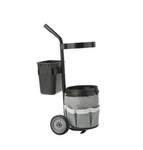 Expert Gardener Landscaping Steel Tool Caddy W/ Wheels All-terrain Tires Black. Fixed Price $55.99.