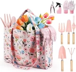10 Gardening Set Rust-proof Heavy Duty Floral Organizer Bag Pink Red. Fixed Price $38.99.
