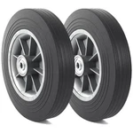 Ar-pro (2-PACK) 10'' X 2'' Flat Free Solid Rubber Tire And Wheel, 3/4" & 5/8".... Fixed Price $50.94.
