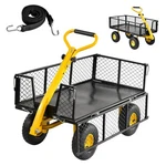 Garden Carts Wagons Heavy Duty Utility Outdoor Steel Beach Lawn Yard Buggy. Fixed Price $126.84.