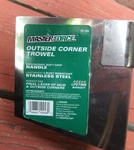 Masterforce Stainless Steel Soft Grip Handle Outside Corner Trowel. Fixed Price $8.55.