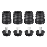 Uxcell 4PCS Inserts For Round Tubes With Leveling Feet, 19MM, Black. Fixed Price $11.94.