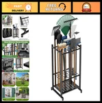Heavy Duty Garden Organizer Rack Store 35 Long-handled Tools, Garage & Sh. Fixed Price $71.99.
