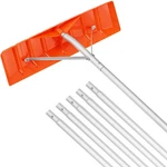 Snow Roof Rake, 25" Plastic Blade Removal Tool, 21FT Reach Aluminium Handle. Fixed Price $123.00.