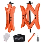 Rvpnr Wheel Chock Stabilizers, Heavy Duty Camper Tire Set, Travel Trail. Fixed Price $86.19.