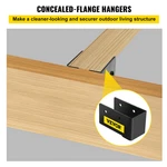 Vevor Joist Hanger, 2"X4" Outdoor Accent Concealed-flange, 3.7". Fixed Price $71.39.