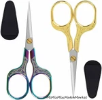 Embroidery Precision Scissors 2 Pack Glexal 5 Inch Vintage Design Multi-purpose. Fixed Price $14.95.