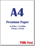 Premium A4 (8.3"X 11.7") Printer Paper - 28LB Bond / 70LB Text (105 Gsm) Bright. Fixed Price $21.31.