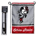 Wincraft Ohio State Buckeyes Vintage Retro Throwback Garden Flag Stand Holder. Fixed Price $49.24.
