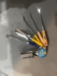 Ames 6 Piece Garden Hand Tool Set Trowel Weeder Bulb Planter. Fixed Price $15.00.