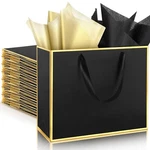 Relithick 12 Pack Metallic Paper Gift Bag With Handles Tissue 11.8 .... Fixed Price $29.16.