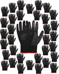 Thenshop 96 Pairs Work Bulk Gloves For Women Rubber Coated Safety Garden .... Fixed Price $72.03.