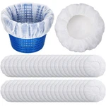 Janmercy 200 Pcs Pool Skimmer Socks Fine Mesh Basket Strainer Screen Liners S.... Fixed Price $36.45.
