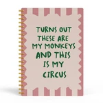 Funny Monkey Circus Mental Health Spiral Notebook Journal - Sarcastic Ekgjw. Fixed Price $28.78.