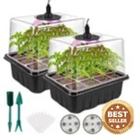 2PC Set Seed Starter With Grow Light, Starting Trays Kits. Fixed Price $21.49.