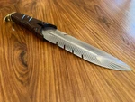 Handmade Stainless Steel Leaf Pattern Blade Knife For Hunting Collectors Item. Fixed Price $75.00.