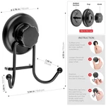 Black Stainless Steel Towel Holders - Suction Cup Technology. Fixed Price $27.99.